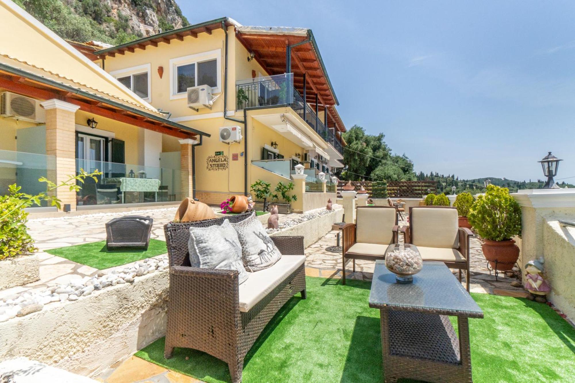Angela Panorama Vila Palaiokastritsa Exterior foto